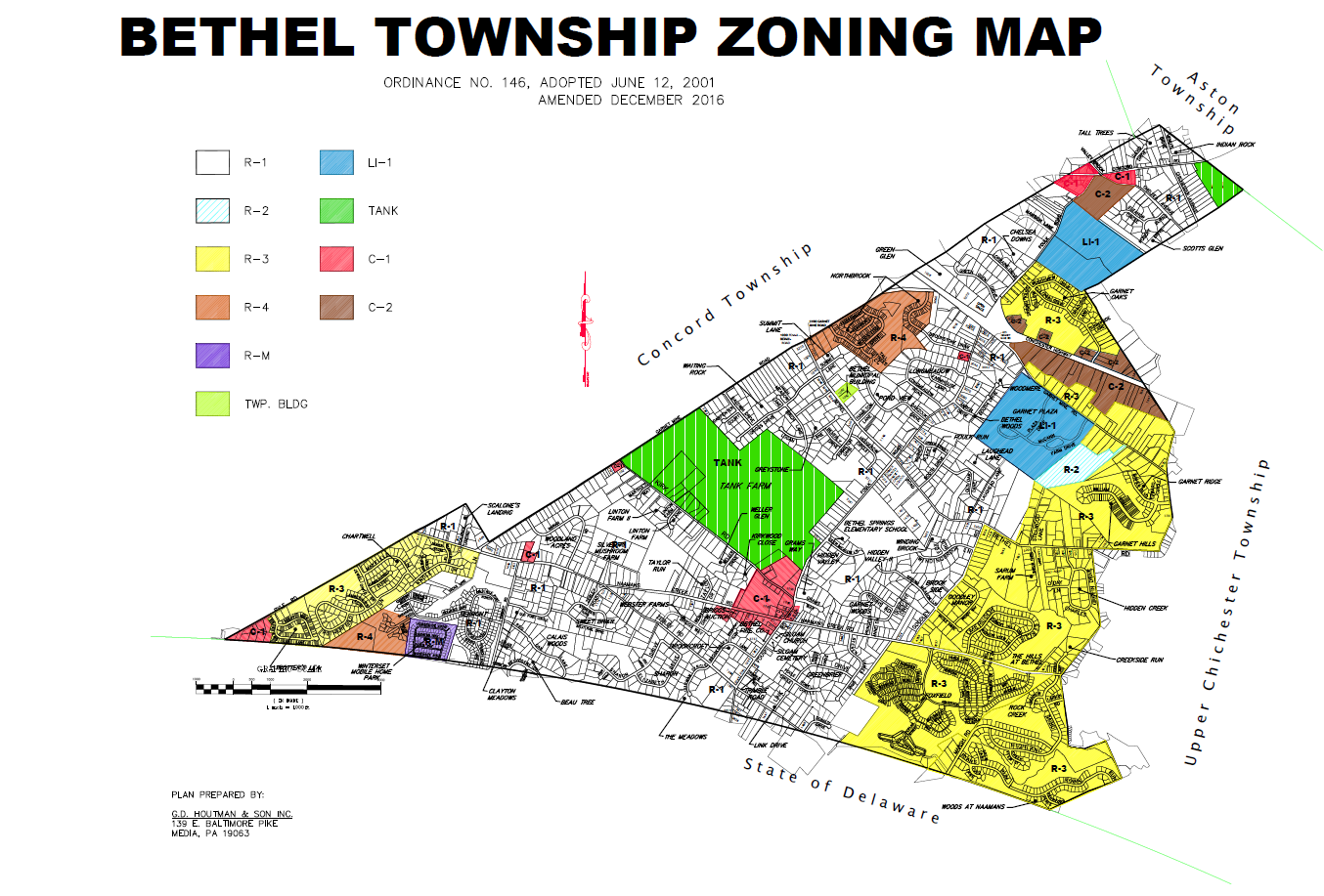 CHESTNUTHILL TOWNSHIP PA ZONING MAP